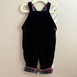 Vintage velour Hanna Andersson holiday overalls
